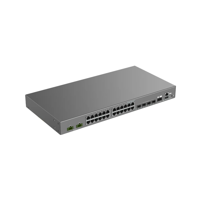NSComm IS5200-24GT4XS-UP-DC 24x1G (PoE+) & 4x10G SFP+ Industrial PoE Switch