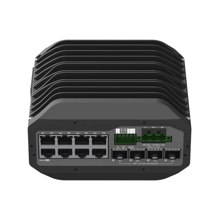 NSComm IS5200-8GT4XS 8x1G & 4x10G SFP+ Industrial Switch