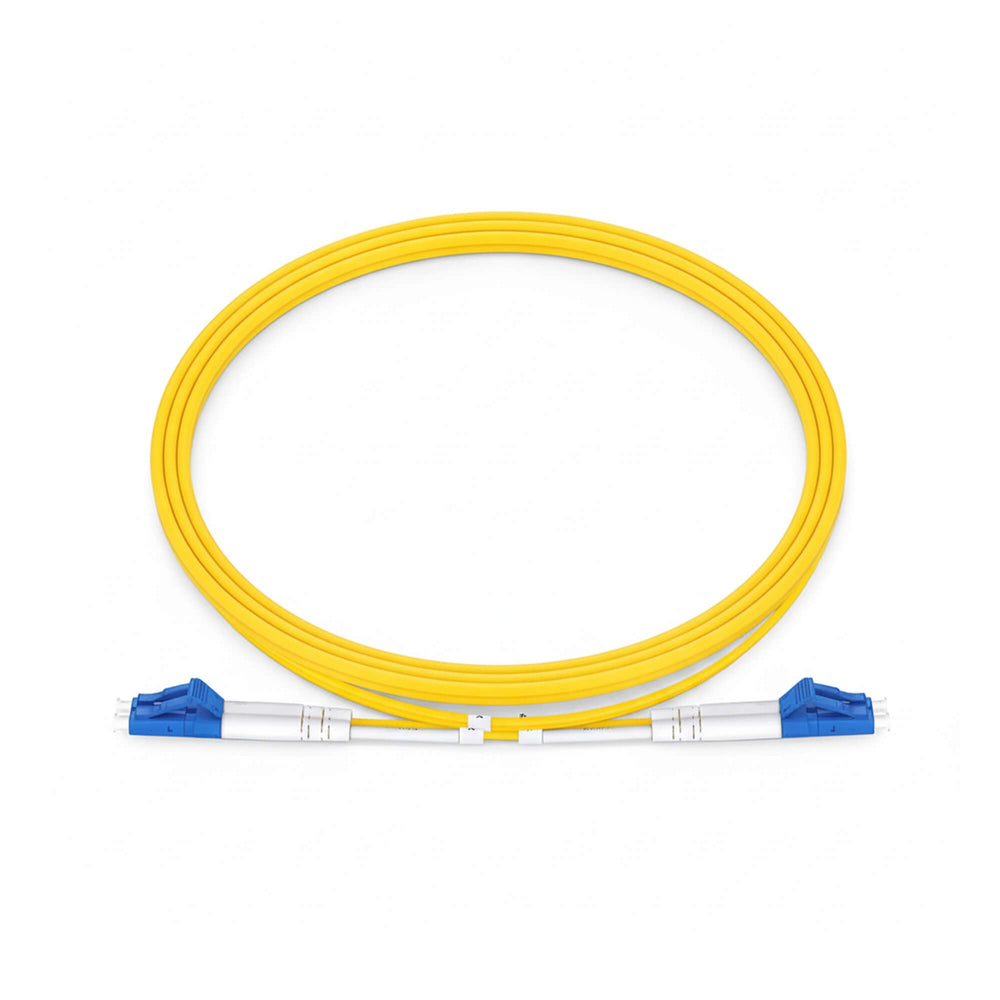 NSComm LC UPC to LC UPC Duplex Single Mode Fiber Patch Cable, 2.0mm OFNR