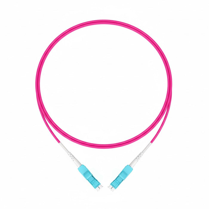 NSComm LC UPC to LC UPC Duplex Standard Clip Uniboot Multimode(OM4) Fiber Patch Cable, 2.0mm OFNR