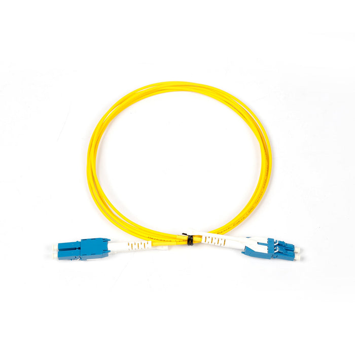 NSComm LC UPC to LC UPC Duplex Standard Clip Uniboot Single Mode Fiber Patch Cable, 2.0mm OFNR