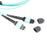 NSComm MPO 12F to 2xMPO 4F APC Breakout Cables, 8 Fibers, Multimode (OM3), OFNR, Low Loss, Polarity Type B