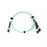 NSComm MPO 12F to 2xMPO 4F APC Breakout Cables, 8 Fibers, Multimode (OM3), OFNR, Low Loss, Polarity Type B