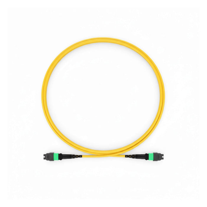 NSComm MPO Jumper Cables, MPO-16 APC (Female) to MPO-16 APC (Female), 16 Fibers, Singlemode (OS2, G.657.A1), OFNR, Low Loss, Crossover