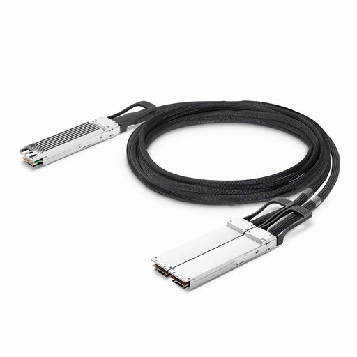NSComm NVIDIA/Mellanox Compatible 800G OSFP Finned Top to 2 x 400G OSFP Flat Top Ethernet Active Direct Attach Copper Breakout Cable up to 5m(16ft)