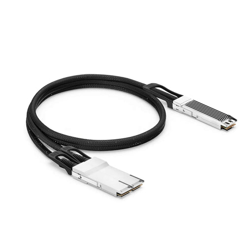 NSComm NVIDIA/Mellanox Compatible 800G OSFP Finned Top to 2 x 400G QSFP112 Active Direct Attach Copper Breakout Cable up to 5m(16ft)