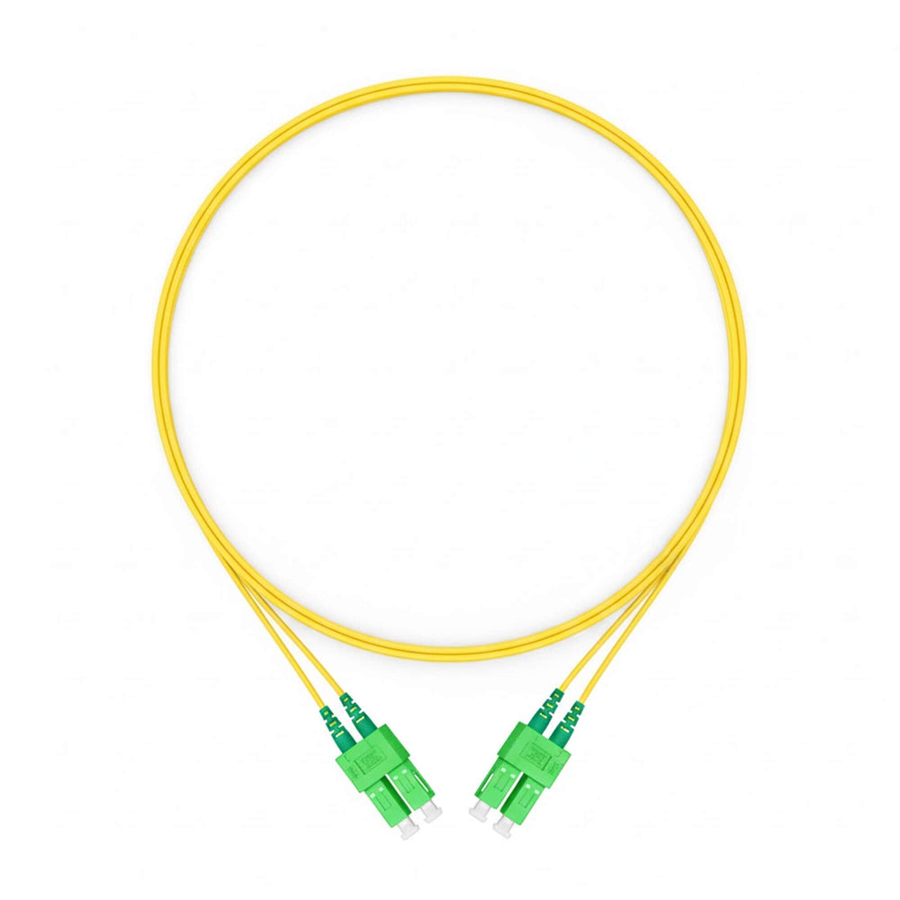NSComm SC APC to SC APC Duplex Single Mode Fiber Patch Cable, 2.0mm OFNR