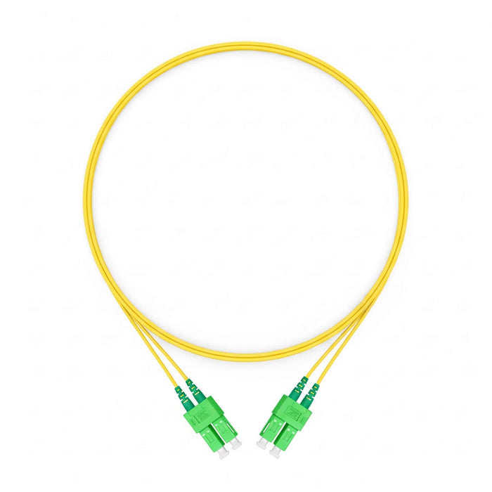 NSComm SC APC to SC APC Duplex Single Mode Fiber Patch Cable, 2.0mm OFNR