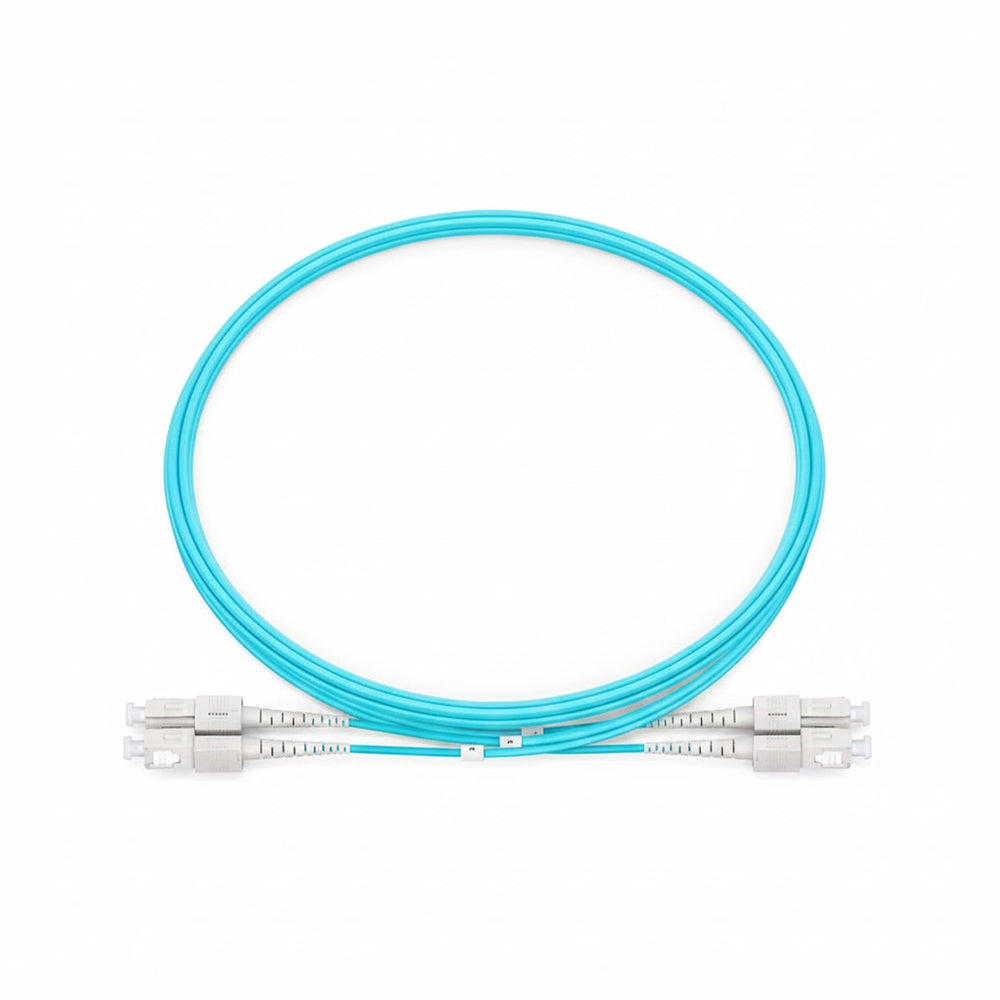 NSComm SC UPC to SC UPC Duplex Multimode(OM3) Fiber Patch Cable, 2 Fibers, 2.0mm OFNR
