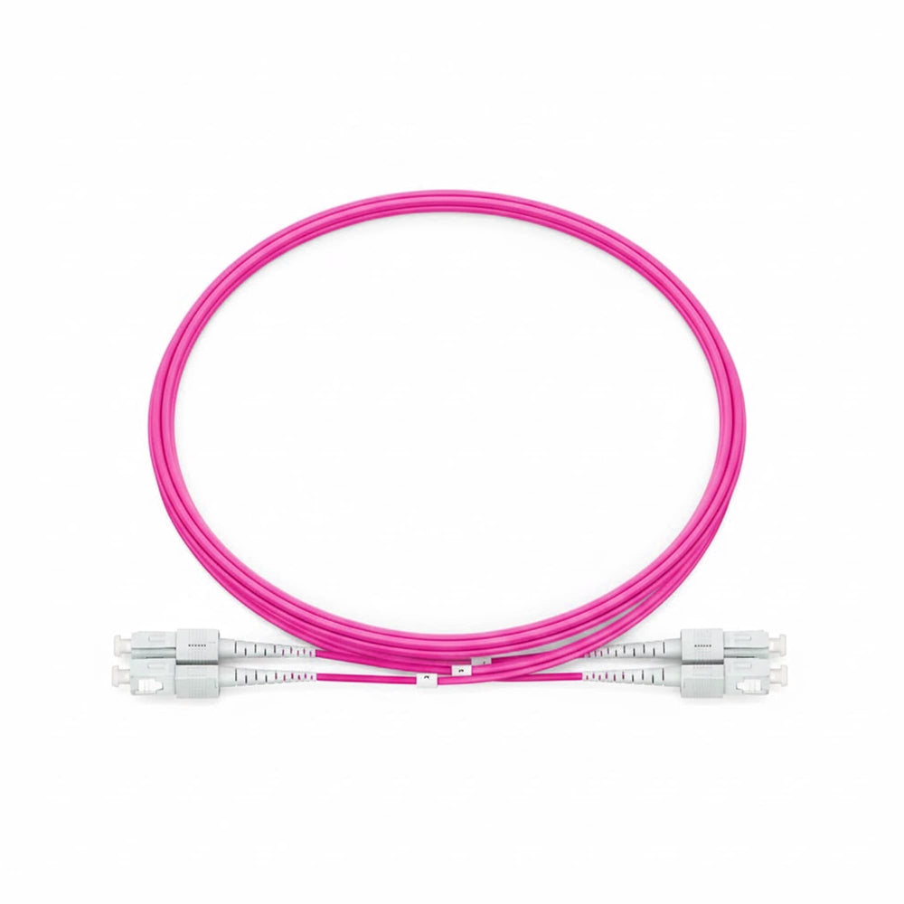 NSComm SC UPC to SC UPC Duplex Multimode(OM4) Fiber Patch Cable, 2 Fibers, 1.6mm OFNR