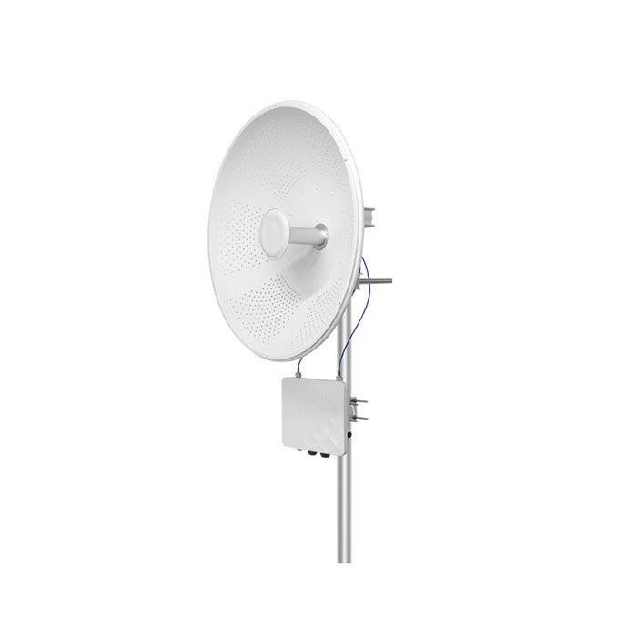NSComm WB5axH6-32 WiFi 6 5GHz AX2400 Long-Range Wireless Bridge with 33dBi Dish Antenna