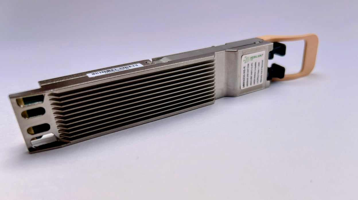 NVIDIA MMS4X00-NM Compatible 800G OSFP 2×DR4 Twin-Port Transceiver — Dual MPO-12/APC SMF, 1310nm, 500m — Finned-Top or Flat-Top