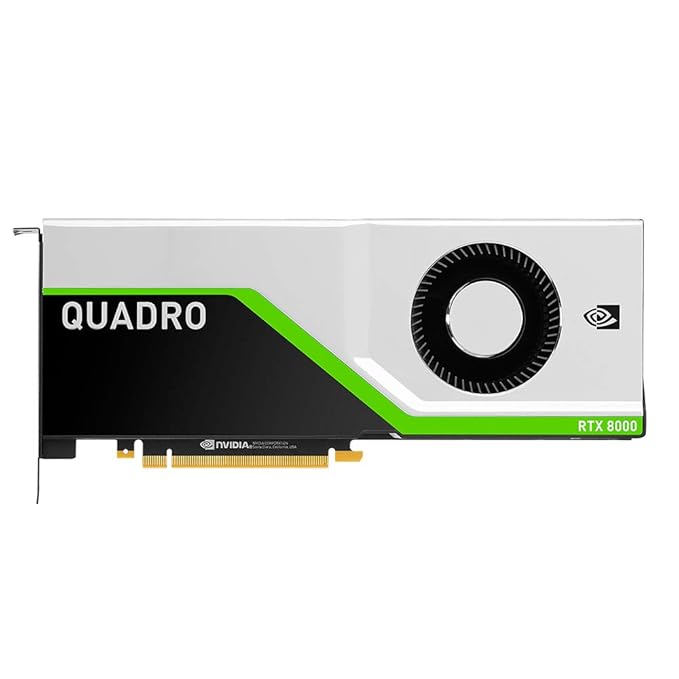 NVIDIA Quadro RTX 8000 48GB GPU, GDDR6 Graphics Card, PCIe Passive Cooling