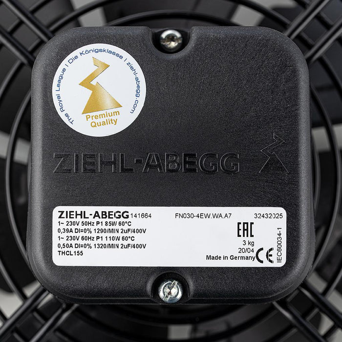 FN030-4EW.WA.A7 ZIEHL-ABEGG Axial Fan 0.09kW 230/V 0.39A 1290rpm