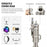 Neewer ST240SS Stainless Steel Light Stand with Casters (7.9')