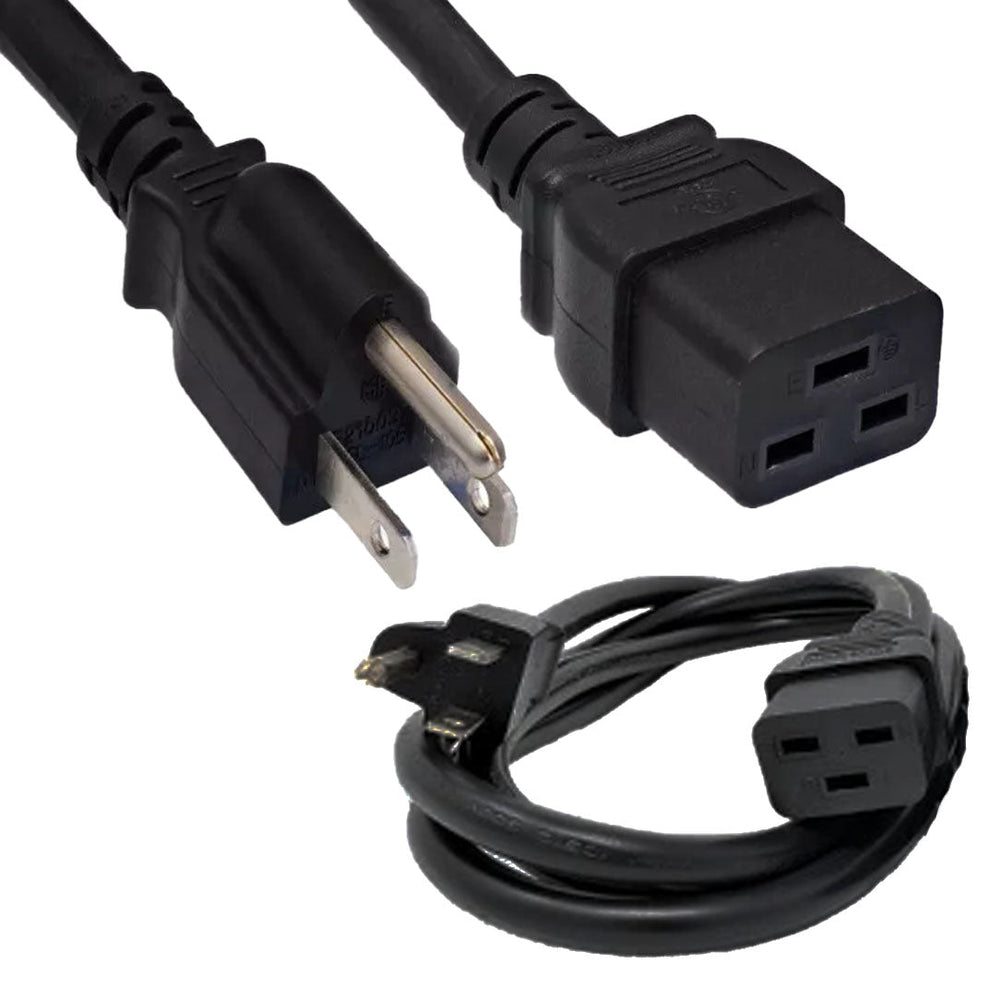 Nema 5-15P to C19 6Ft Power Cable | 29-0548-06