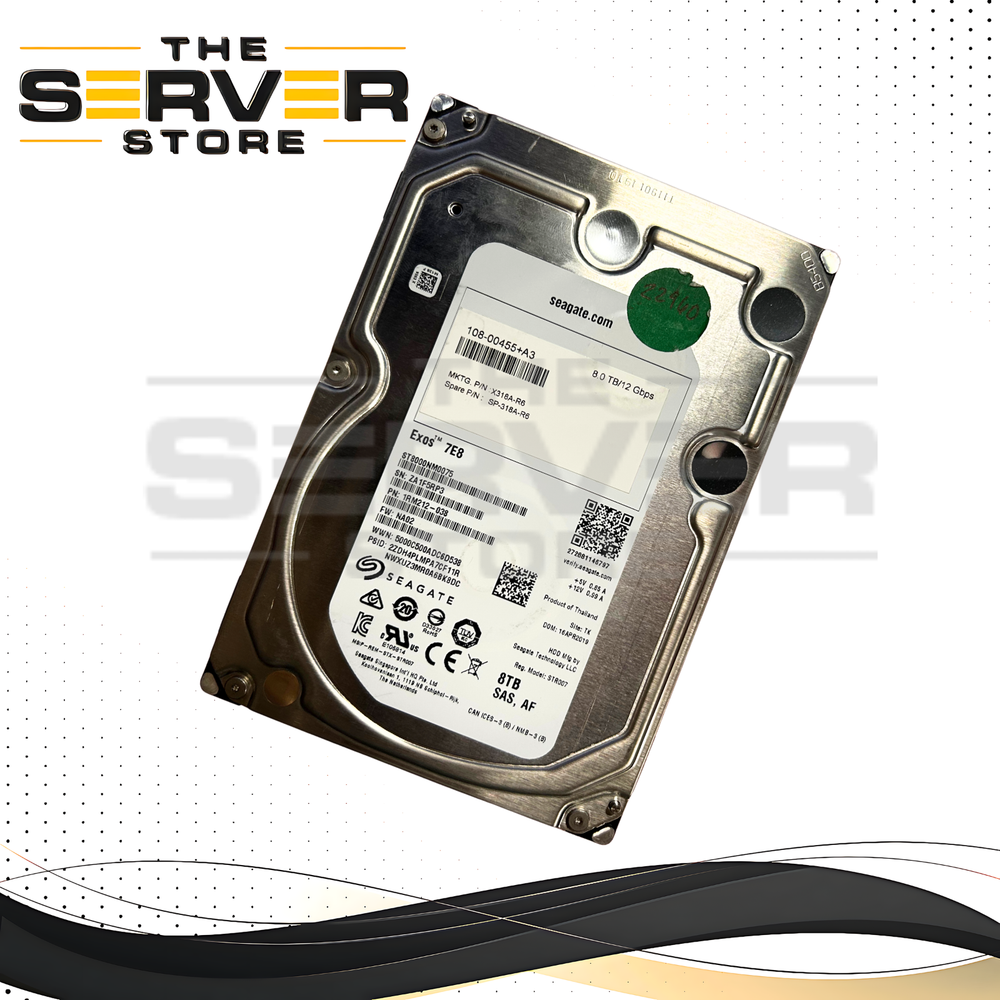 NetApp 8TB SAS 12G 7.2K LFF 3.5" HDD Seagate ST8000NM0075 X318A-R6 SP-318A-R6