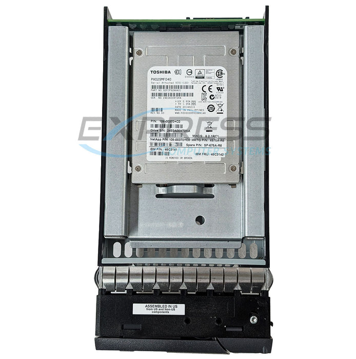 Netapp 2.5" 3.84TB SAS 12Gbps SSD (108-00467) w/ 3.5" Hyb Car | SP-363A-R6