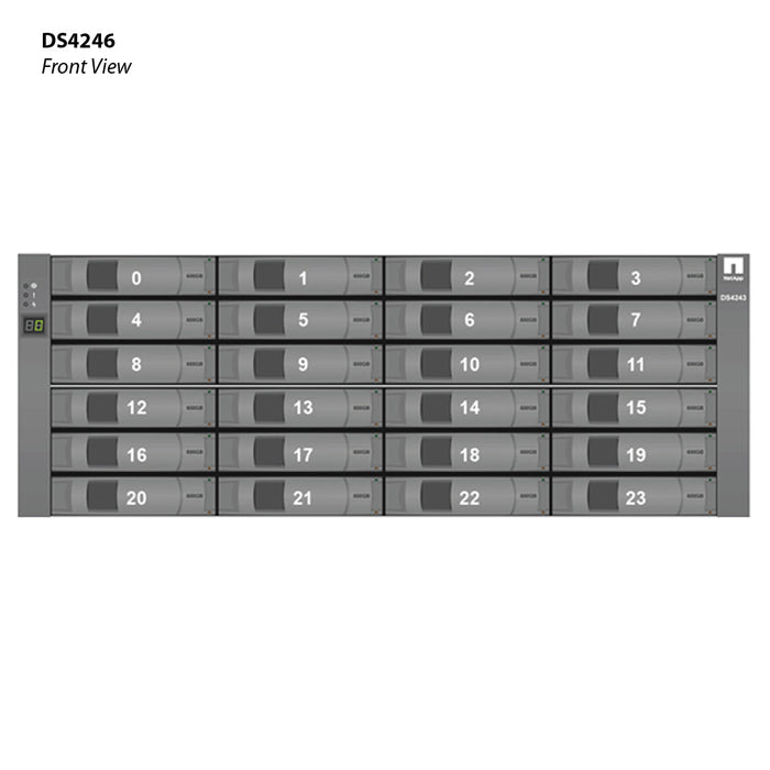 Netapp Ds4246 Expansion Shelf 24X 6Tb 7.2K Nl-Sas Hdd (X316A-R6) | DS4246-07A1-24A-QS-R6