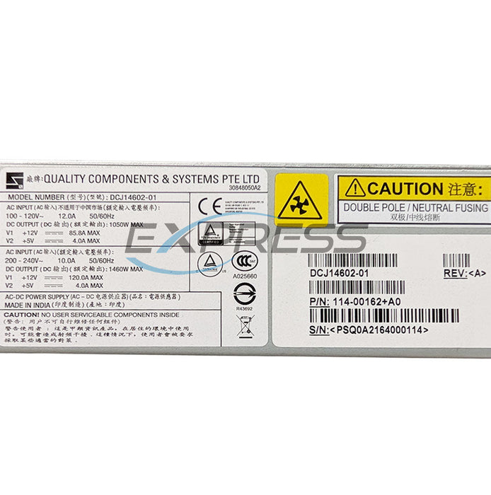 Netapp FAS8200 / AFF-A300 1460W Power Supply Unit (114-00162) | X5729A