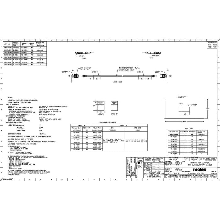 Netapp MPO to MPO 30M Data Cable | X66200-30-N