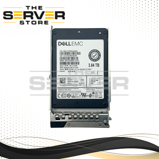 (New Open Box) Dell EMC 3.84TB SAS 12G RI 2.5" SSD Samsung PM1643 (with DXD9H Tray) 0X8F87 X8F87