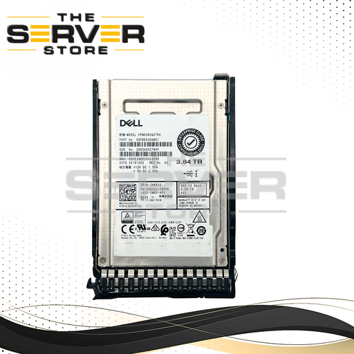 (New Open Box) Kioxia 3.84TB SAS 12G RI 2.5" SSD PM5-R KPM5XRUG3T84 (With SFF SC Tray) for HPE ProLiant Server Gen 8 Gen 9 Gen 10
