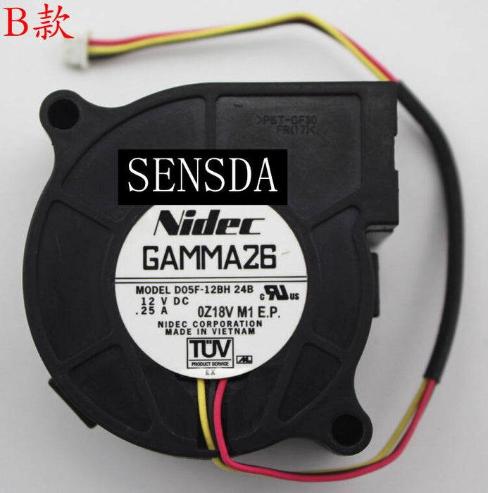 Nidec D05F-12BH 12V DC 50x50x25mm DC Blower Fan 0.25A