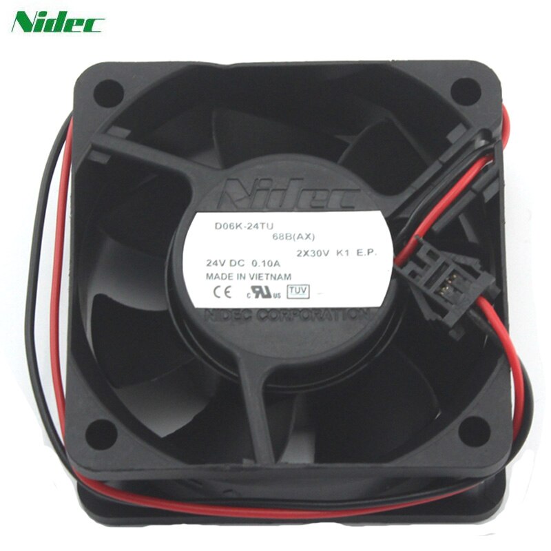 Nidec D06K-24TU 24V DC 60x60x25mm Brushless Cooling Fan