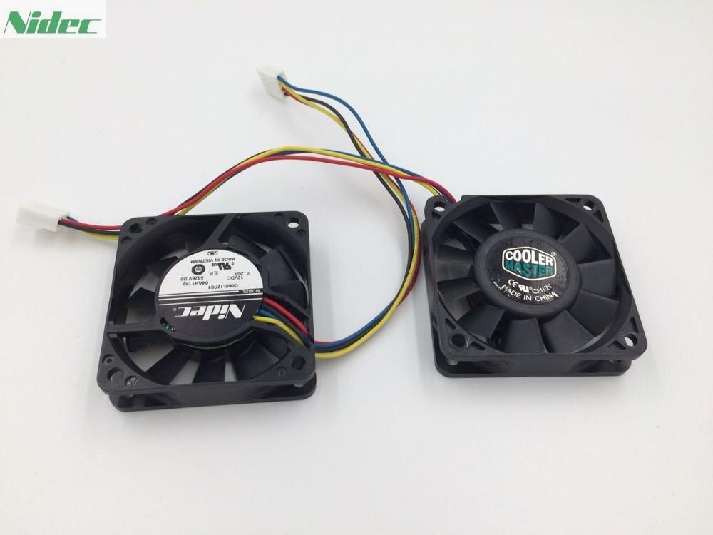 Nidec D06R-12PS1 60x60x15mm 12V DC 0.20A 4-Wire Axial Cooling Fan