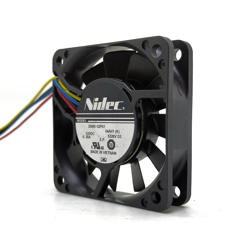 Nidec D06R-12PS1 60x60x15mm 12V DC 0.20A Axial Cooling Fan