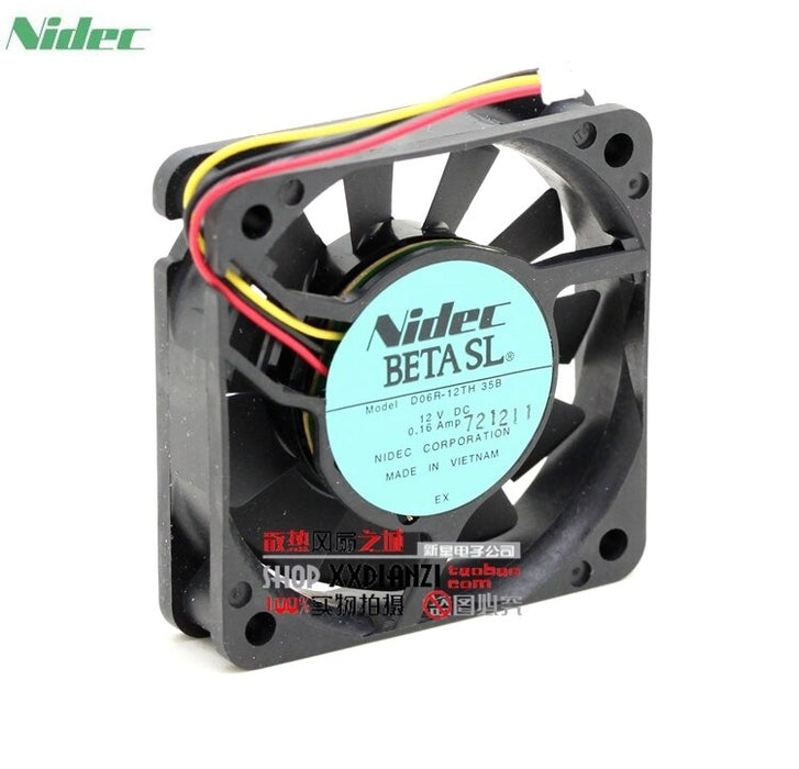 Nidec D06R-12TH 60x60x15mm 12V DC 0.16A Axial Cooling Fan