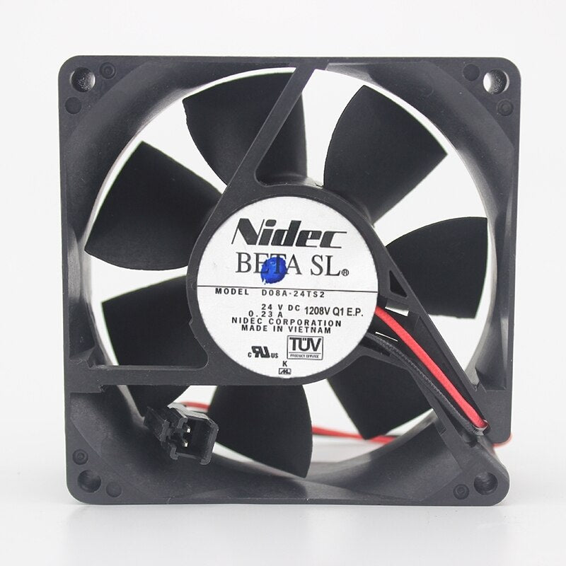 Nidec D08A-24TS2 80x80x25mm 24V DC Industrial Cooling Fan
