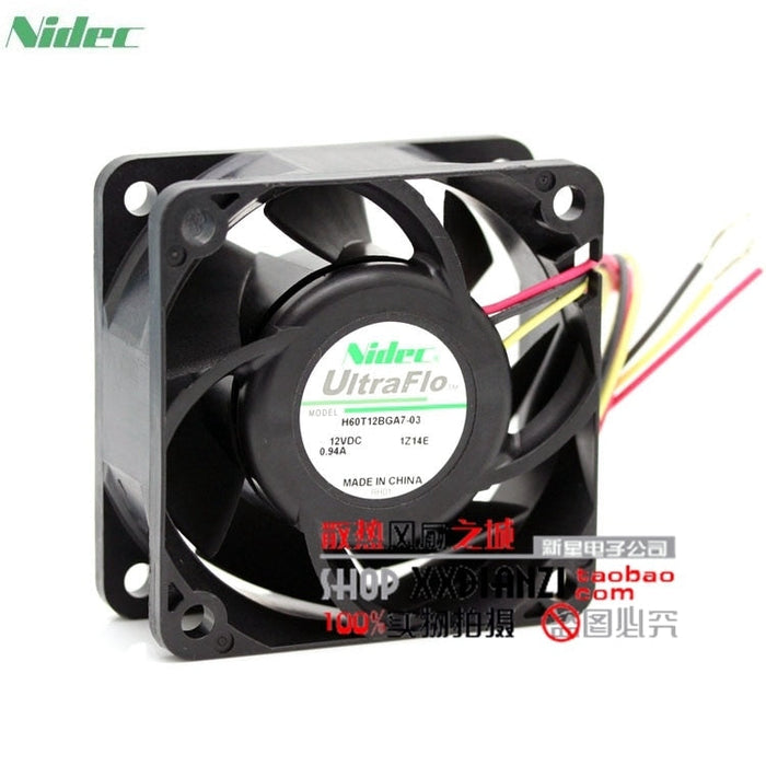 Nidec H60T12BGA7-03 60x60x25mm 12V DC 0.94A Axial Cooling Fan