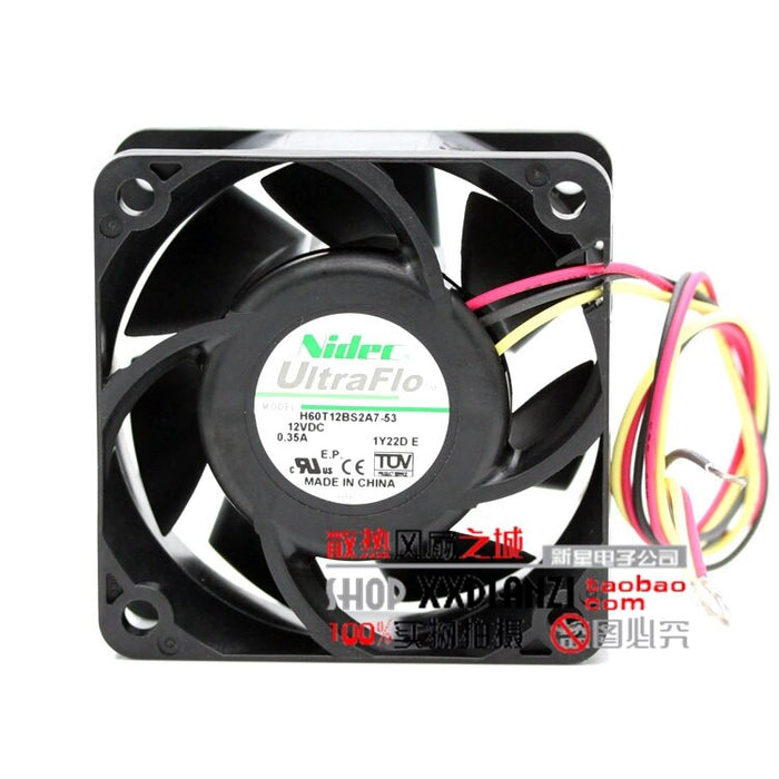 Nidec H60T12BS2A7-53 60x60x25mm 12V DC 2A Axial Cooling Fan