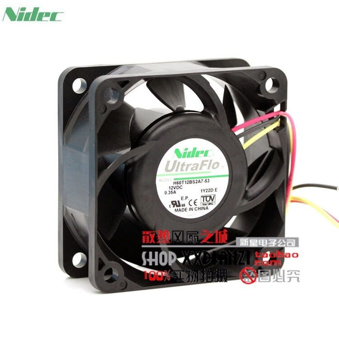 Nidec H60T12BS2A7-53 60x60x25mm 12V DC 2A Axial Cooling Fan