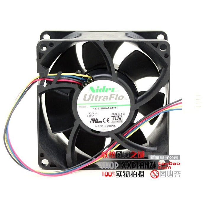 Nidec H80E12BUA7-07T11 80x80x38mm 12V DC 1.60A Axial Cooling Fan