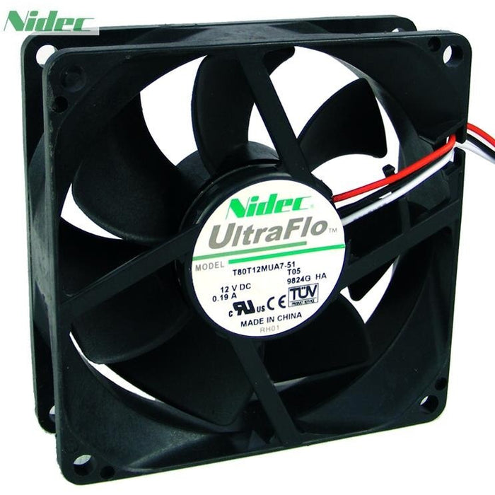 Nidec NIDEC 8x8x25mm 12V DC 0.19A Axial Cooling Fan