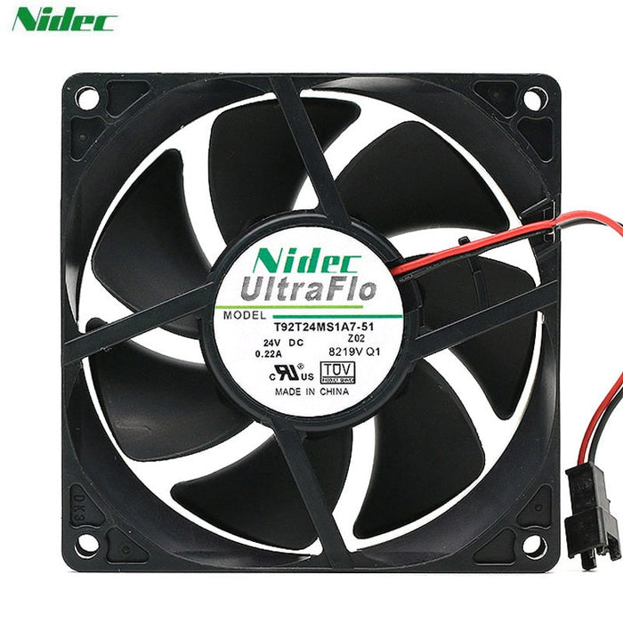 Nidec T92T24MS1A7-51 92x92x25mm 24V DC 1A Axial Cooling Fan