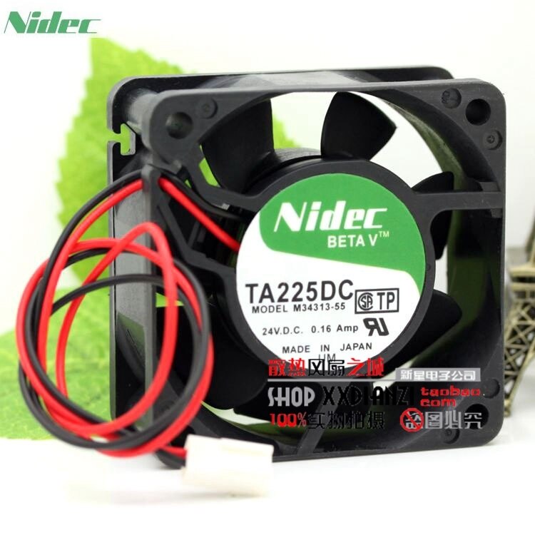 Nidec TA225DC 34x34x31mm 24V DC 0.16A Axial Cooling Fan