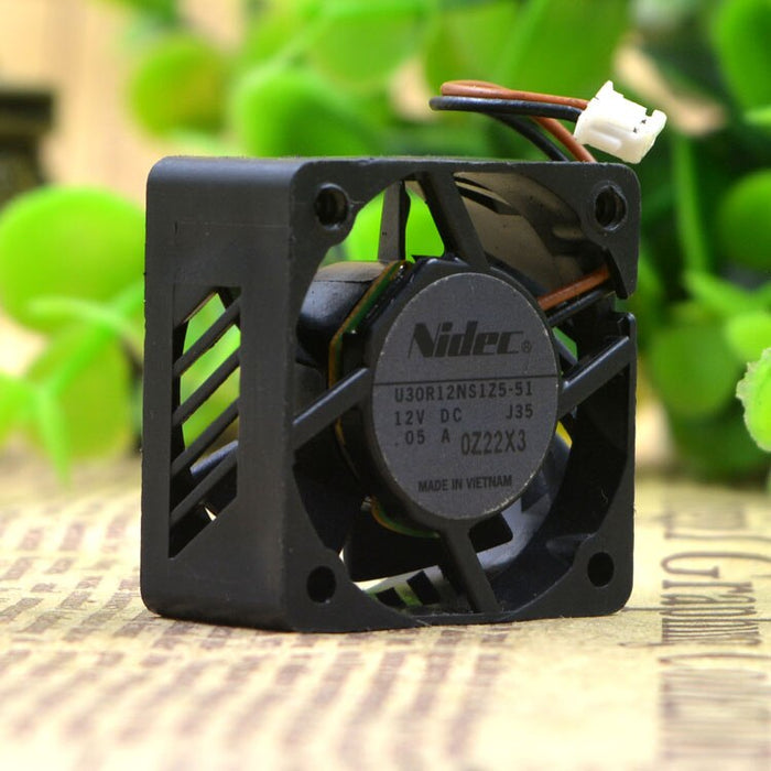 Nidec U30R12NS1Z5-51 30x30x15mm 12V DC 0.05A Axial Cooling Fan