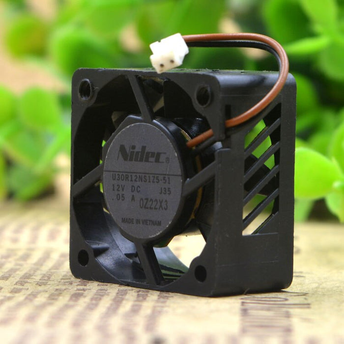 Nidec U30R12NS1Z5-51 30x30x15mm 12V DC 0.05A Axial Cooling Fan