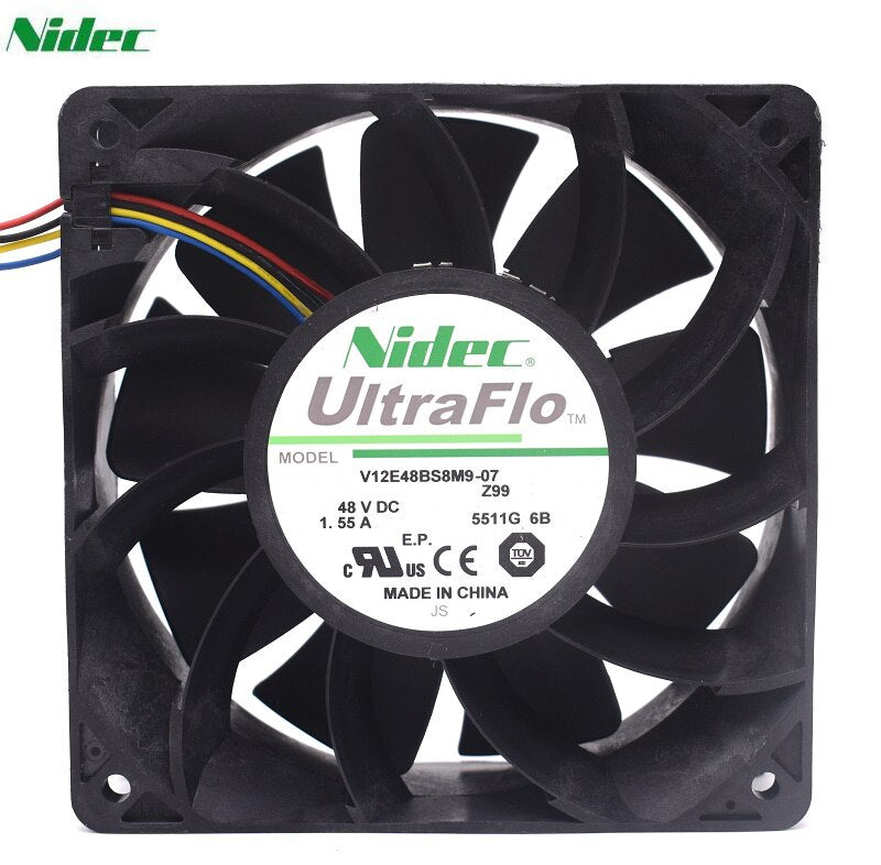 Nidec V12E48BS8M9-07 120x120x38mm 48V DC 1.55A Axial Cooling Fan