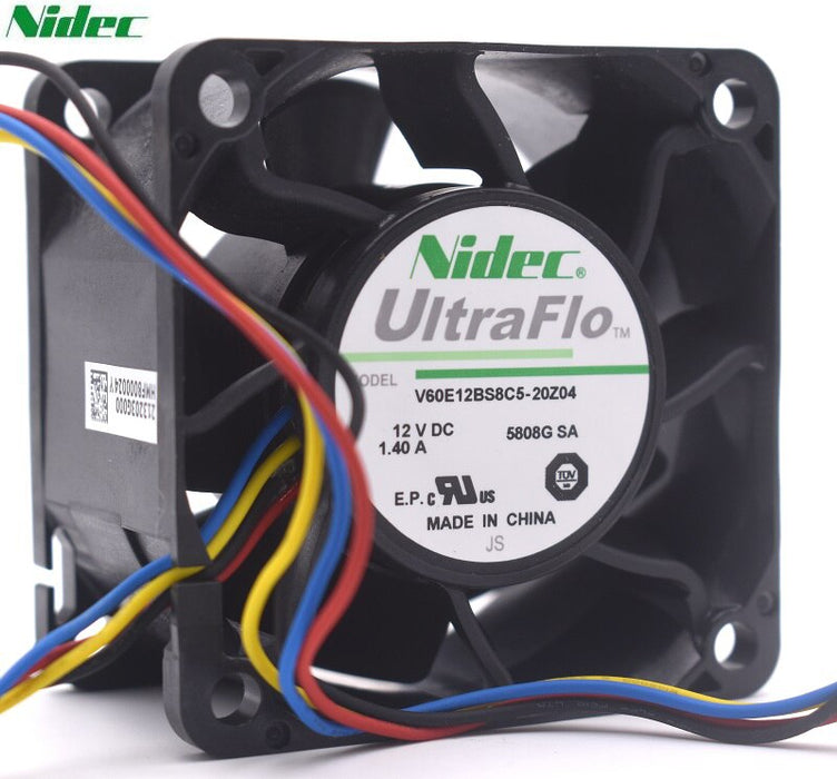 Nidec V60E12BS8C5 60x60x38mm 12V DC Axial Cooling Fan