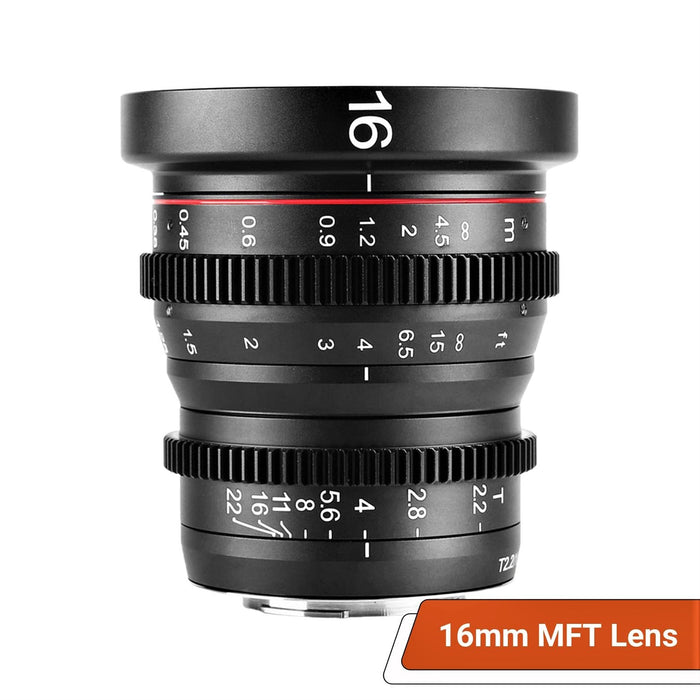 Nuzira Cinema Prime 7-Lens Kit (12mm, 16mm, 25mm, 35mm, 50mm, 85mm, and 135mm Lenses)