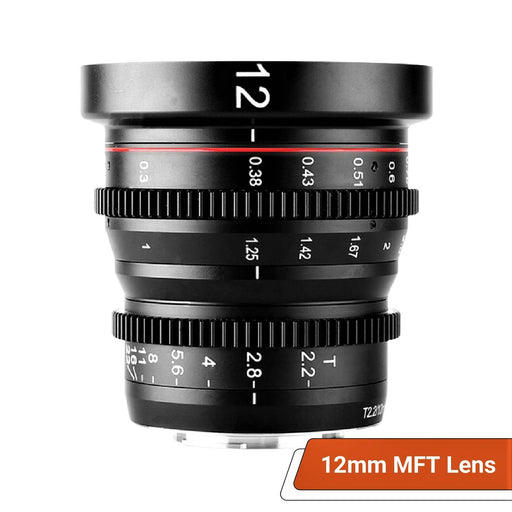 Nuzira Cinema Prime 7-Lens Kit (12mm, 16mm, 25mm, 35mm, 50mm, 85mm, and 135mm Lenses)