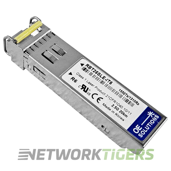 OE Solutions RBT25SLE-IT5 1550Tx/1310Rx Single Strand 2.5G 20Km SFP Transceiver
