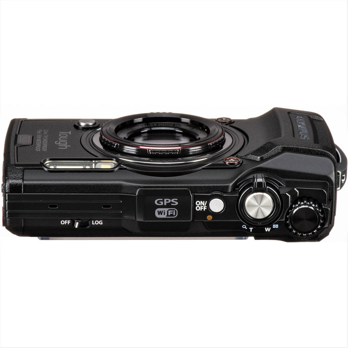 Olympus Tough TG-6 Compact Digital Camera (Black & Red)