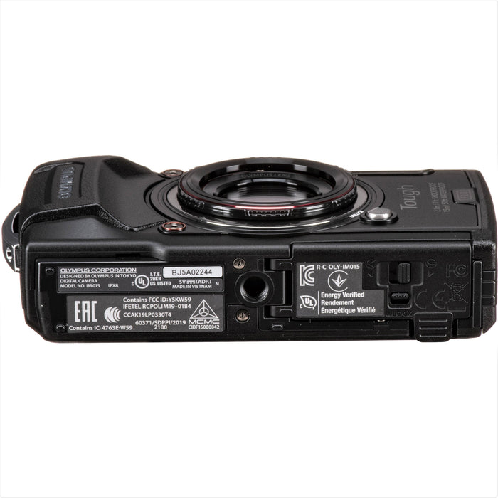 Olympus Tough TG-6 Compact Digital Camera (Black & Red)