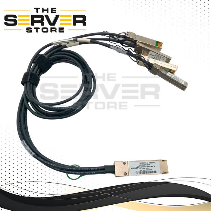 Optcore 1M 40G QSFP+ to 4x 10G SFP+ Passive DAC Breakout Cable OPQSFP-T-01-P